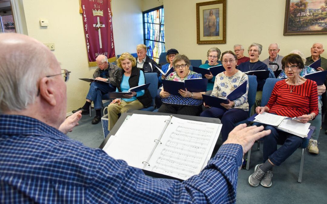 seniors singing in BVC choir