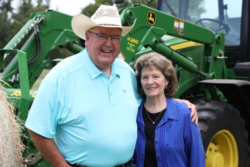 Tommy and Barbara Kramer on their ranch