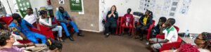 IMB missionary leads a prayer group.