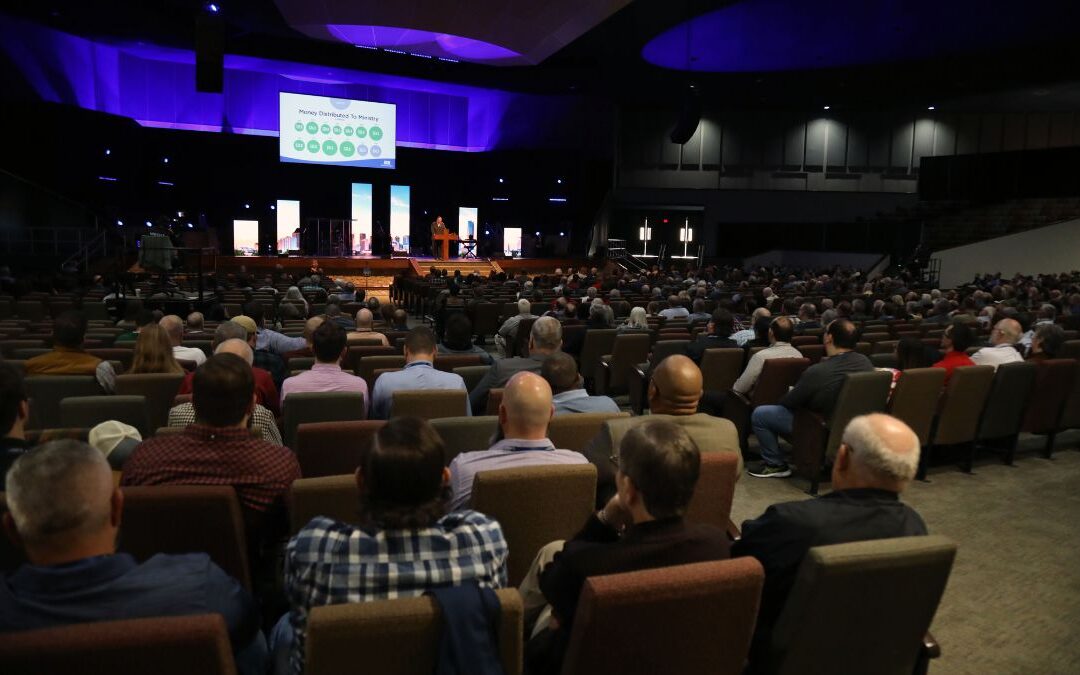 Photo of annual meeting of OK Baptists