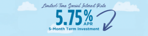Limited-Time Special Interest Rate: 5.75% APR 5-Month Term Investment