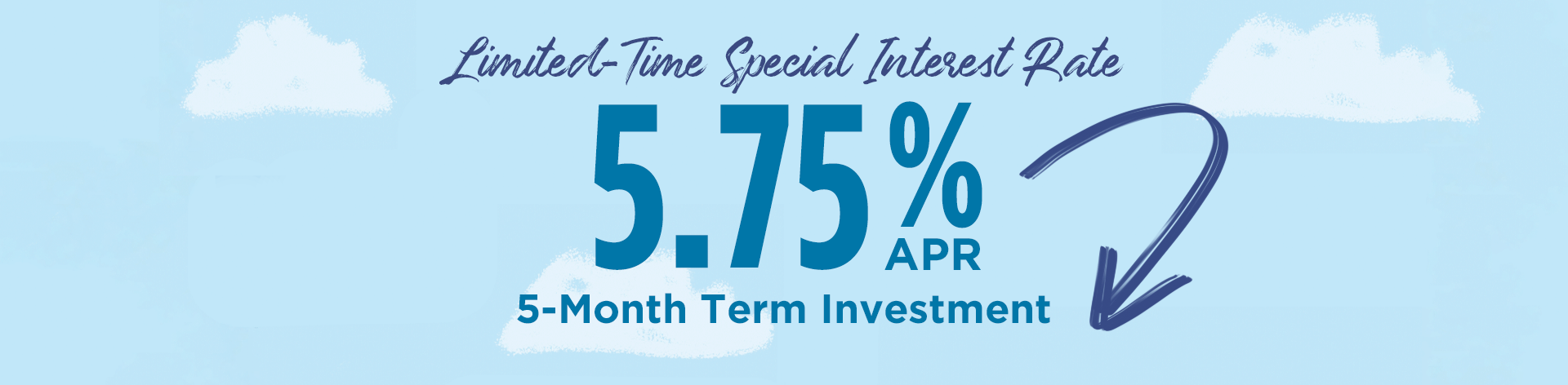 Limited-Time Special Interest Rate: 5.75% APR 5-Month Term Investment