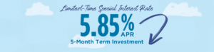 Limited-Time Special Interest Rate: 5.85% APR 5-Month Term Investment
