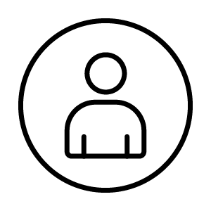 person at podium icon